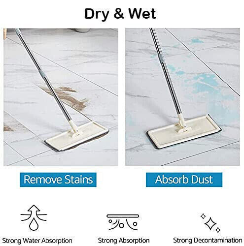 Multi-Functional Flat Mop and Bucket Set