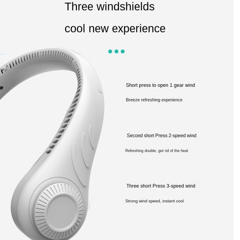 USB Leafless Neck Fan