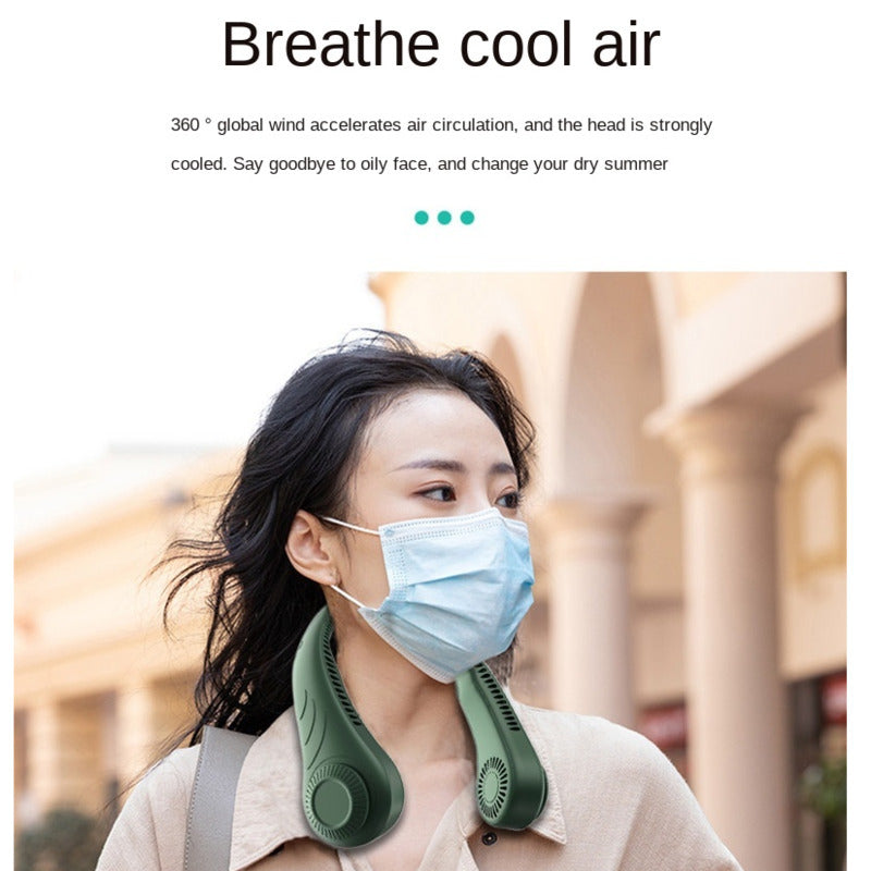 USB Leafless Neck Fan