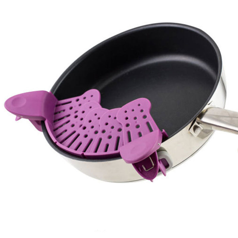 Clip-On Silicone Pan Strainer
