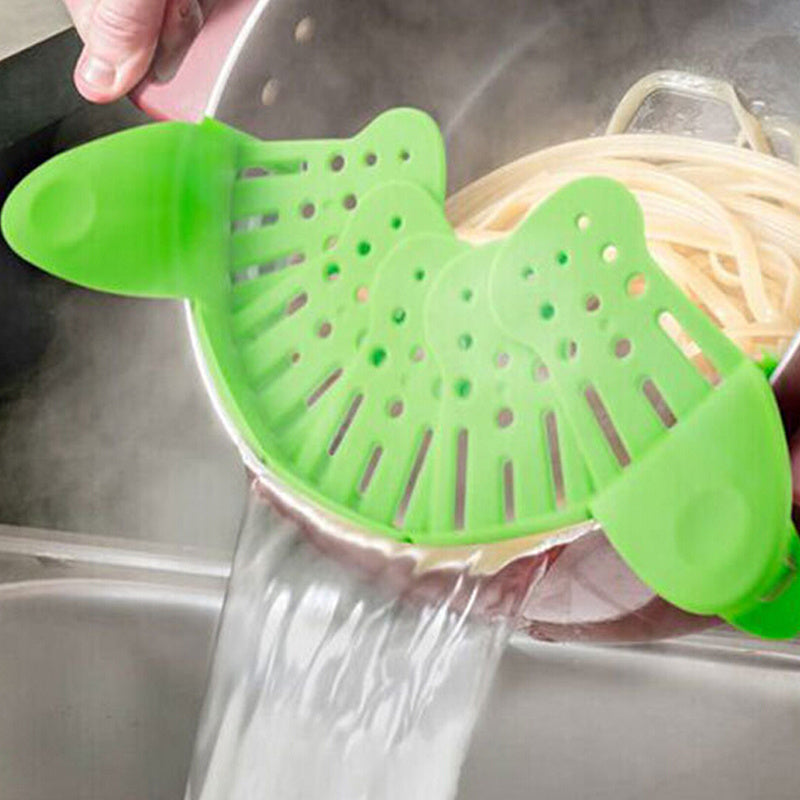 Clip-On Silicone Pan Strainer