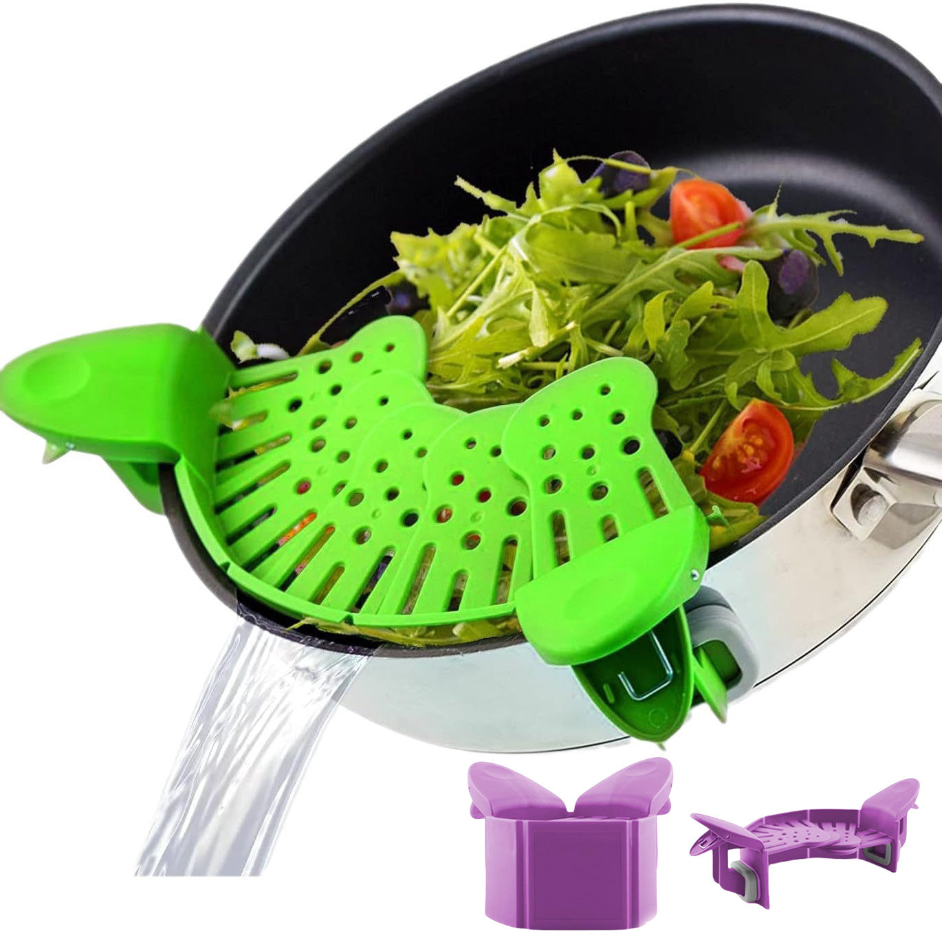 Clip-On Silicone Pan Strainer
