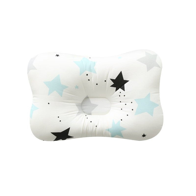 Baby pillow with star pattern on a white background