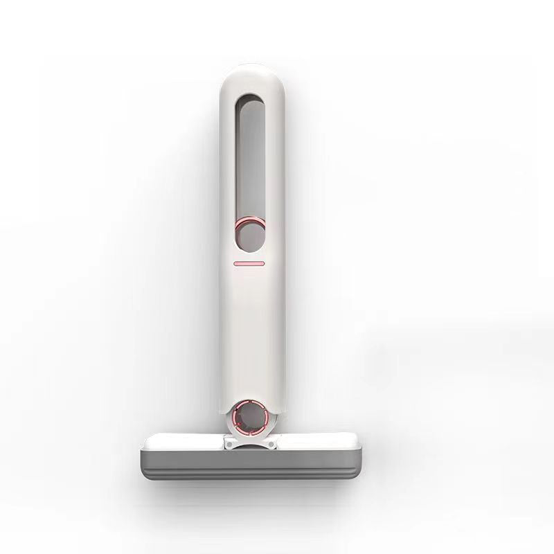 Front vertical view of mini self-squeeze cleaning mop with compact design on white background