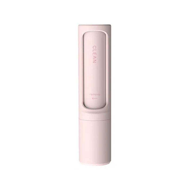 Reusable pet hair remover brush in pink color variant