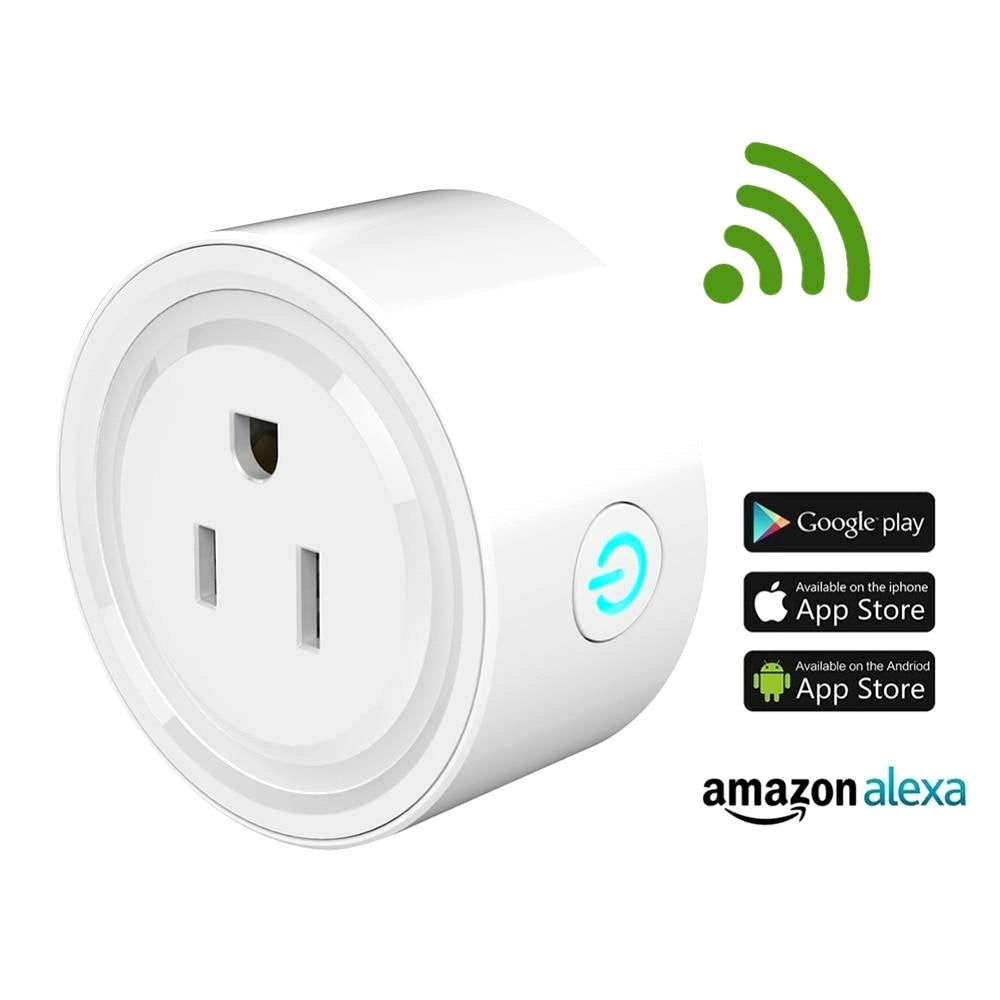WiFi Smart Plug compatible with Alexa, Google Play, and App Store