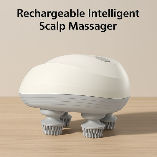Rechargeable Intelligent Scalp Massager – waterproof, portable scalp relaxation device
