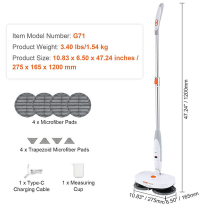 Cordless Electric Spin Mop