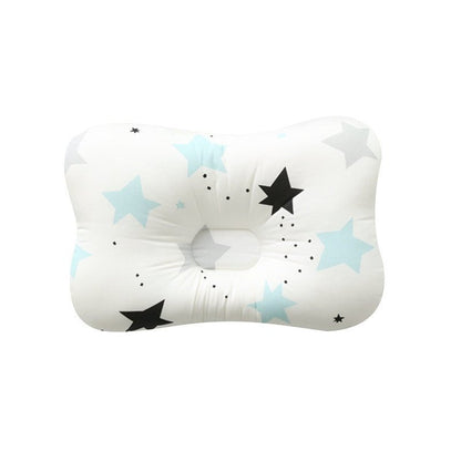 Baby pillow with star pattern on a white background