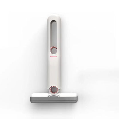 Front vertical view of mini self-squeeze cleaning mop with compact design on white background