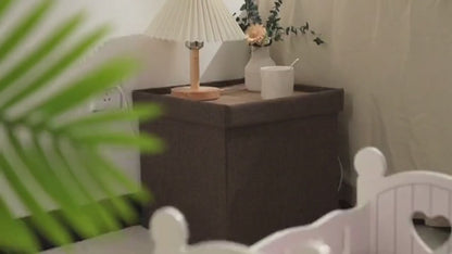 Product video of the Wooden Rocking Doll Cradle with Bedding showing its gentle rocking motion and fit for 12 to 18 inch dolls