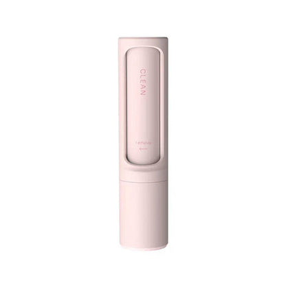Reusable pet hair remover brush in pink color variant