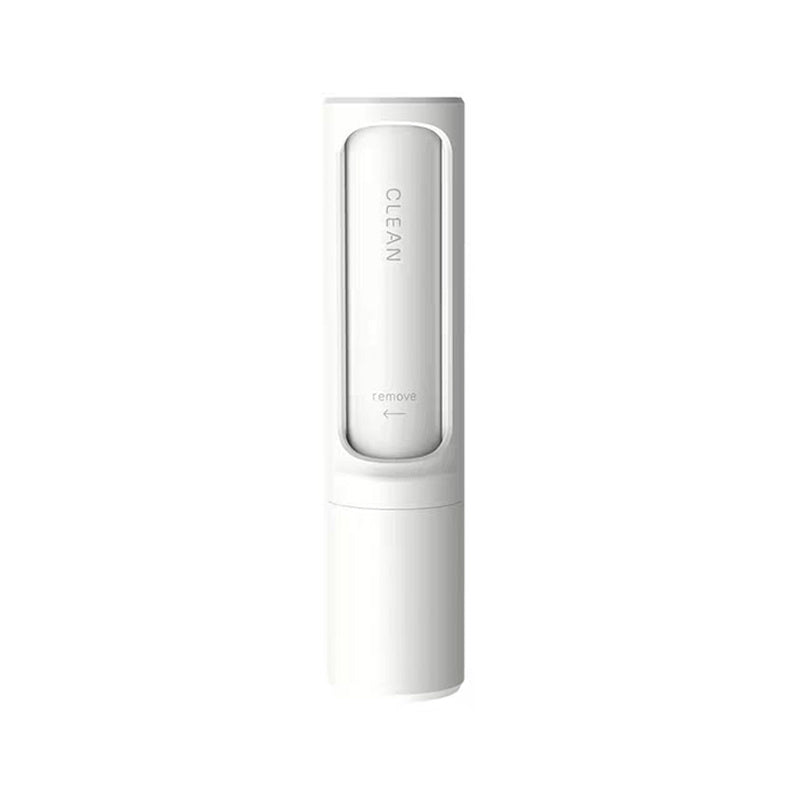 Reusable pet hair remover brush in white color variant